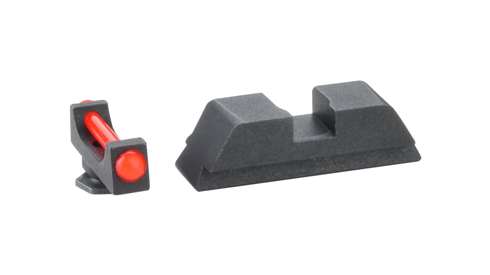 AmeriGlo Ameriglo Fiber front sight rear notch Red Fiber .115 FRONT Black REAR, GFT-122