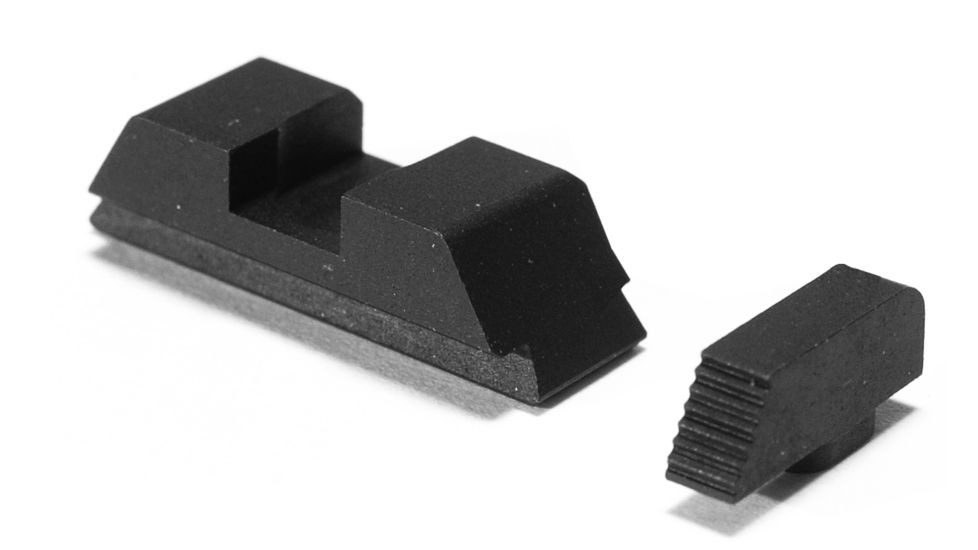 Ameriglo DEFOOR Tactical Sets for Glock 42,43,43X, Serrated Front Flat Rear, GT-532