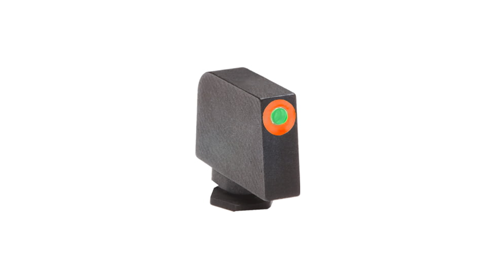 AmeriGlo Glock Pro-Glo Tritium Front Pistol Sights, Front Only-Green Tritium Lamp, Orange Outline FRONT .315in H .125in W, GL-212-315-OR-C