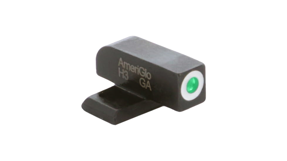 AmeriGlo Front Only-Green Tritium, White Outline Front .220in H .140in W, SA-112-220