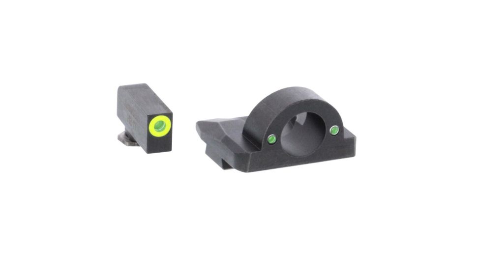 AmeriGlo GL5325 Ghost Ring Night Sight Glock 17/19/19x/26 Gen5 Green Tritium W/L