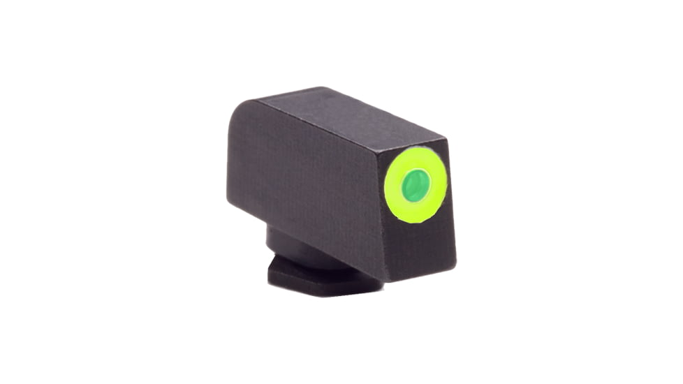 AmeriGlo Glock Pro-Glo Tritium Front Pistol Sights, Front Only, Green Tritium Lamp, LumiGreen Outline .190in H .125in W, GL-212T-190-GRC