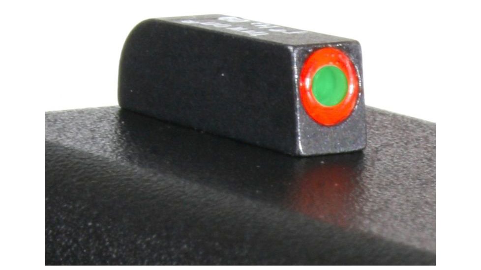 Ameriglo Night Sight Set - ProGlo Style - FRONT Sight Only - Green w/ Orange Circle Outline - All For Glock Models GL-212-OR-C