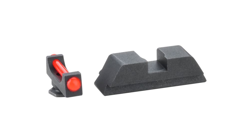Ameriglo Night Sight Set, Spec. Combo - Red Fiber Front / Flat Black Rear - For Glocks 20/21 GFT-119