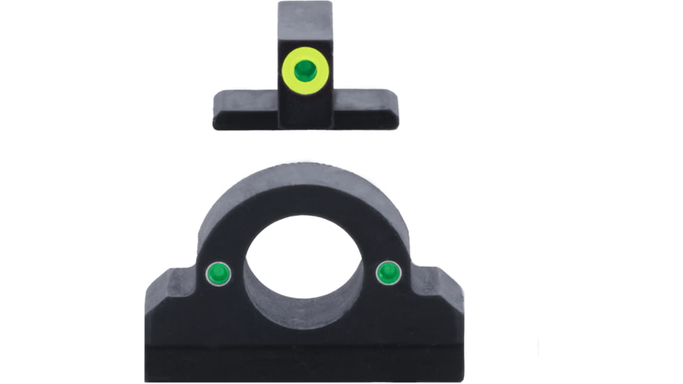 AmeriGlo Springfield Ghost Ring Sight, Green Tritium LumiGreen Outline FRONT, Green Tritium REAR, Springfield, XD-325