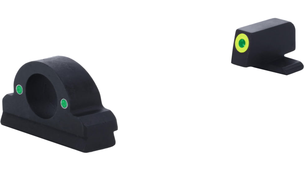 AmeriGlo Springfield Ghost Ring Sight, Green Tritium LumiGreen Outline FRONT, Green Tritium REAR, Springfield, XD-325