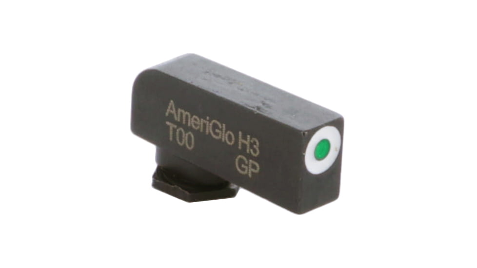 AmeriGlo Tritium Classic Front Sights for Glock w/Green Tritium White Outline Stock Front .200in H .125in W, GL-112-200-125
