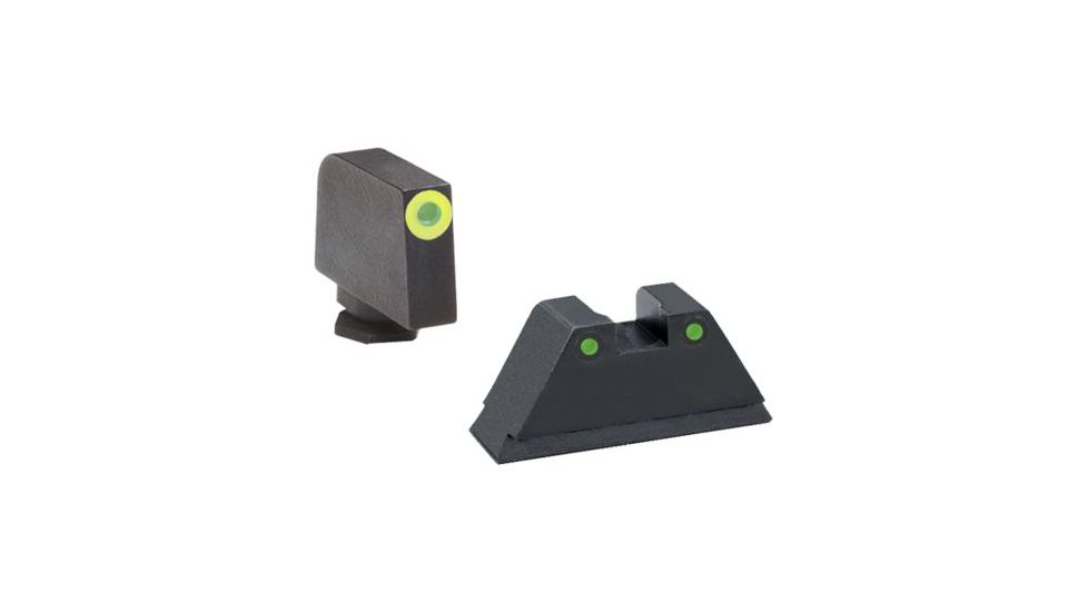 Ameriglo Tritium Front Rear Tall Suppressor Set, green green GL-252