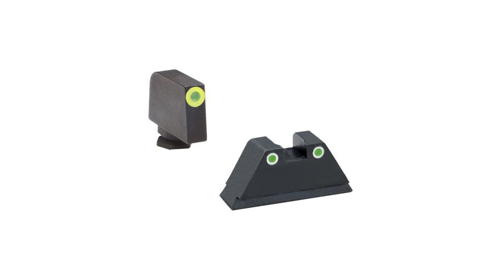 Ameriglo Tritium Front Rear Tall Suppressor Set, green green GL-333