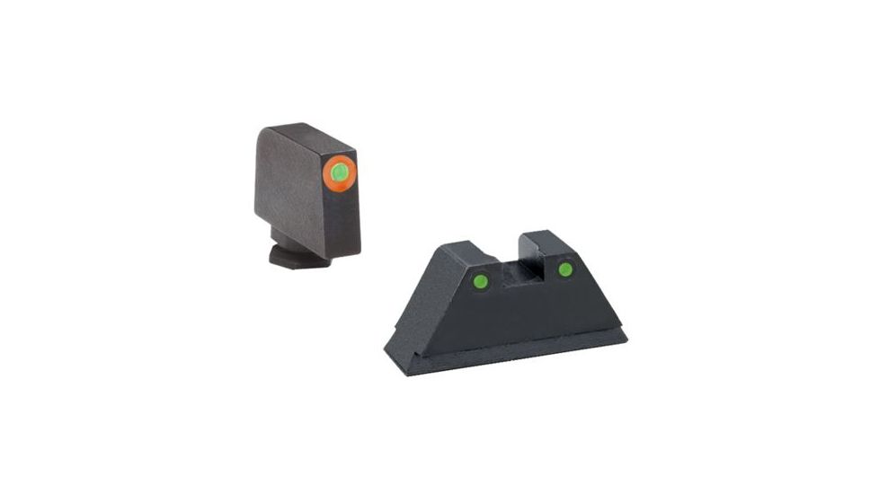 Ameriglo Tritium Front Rear Tall Suppressor Set, green green GL-452