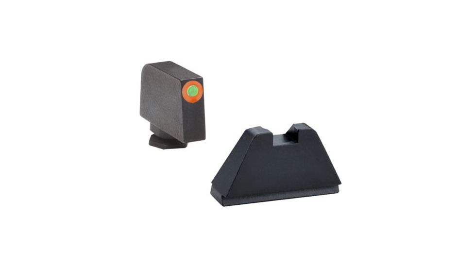 Ameriglo Tritium Front Rear Tall Suppressor Set, green orange GL-511