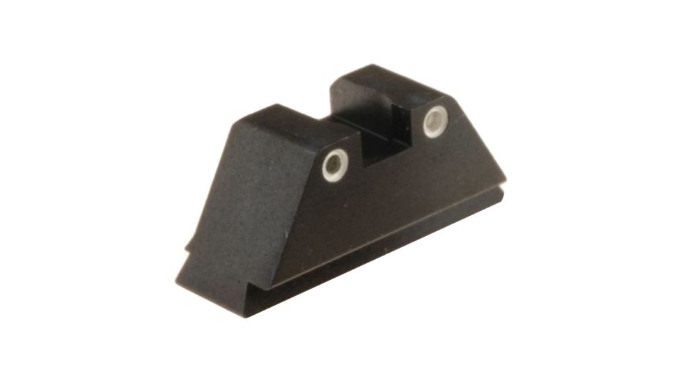 AmeriGlo Tritium Rear Night Sight Fits Glock, all Models needing Taller Rear Night Sight, .394in. Height, Green 2 Dot w white Outline GTR-100