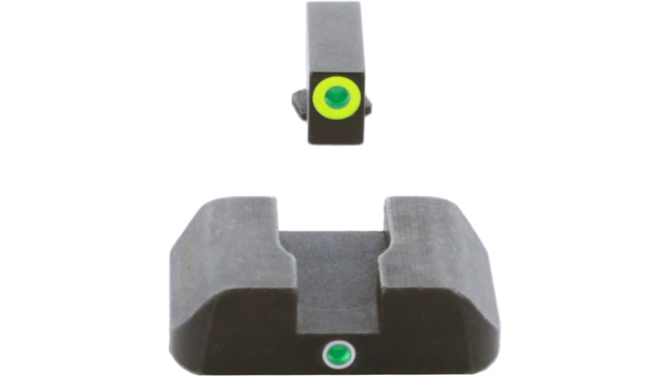 AmeriGlo Tritium Night Sights, For Glock 20/21 Pro i-Dot set GRN / Lime Outline ProGlo Front with single GRN Rear GL-303
