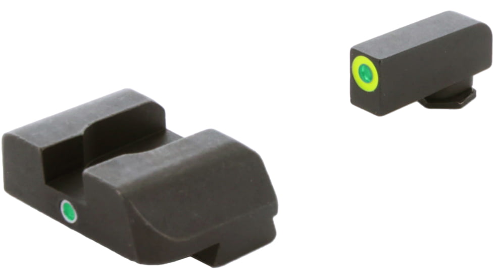 AmeriGlo Tritium Night Sights, For Glock 20/21 Pro i-Dot set GRN / Lime Outline ProGlo Front with single GRN Rear GL-303