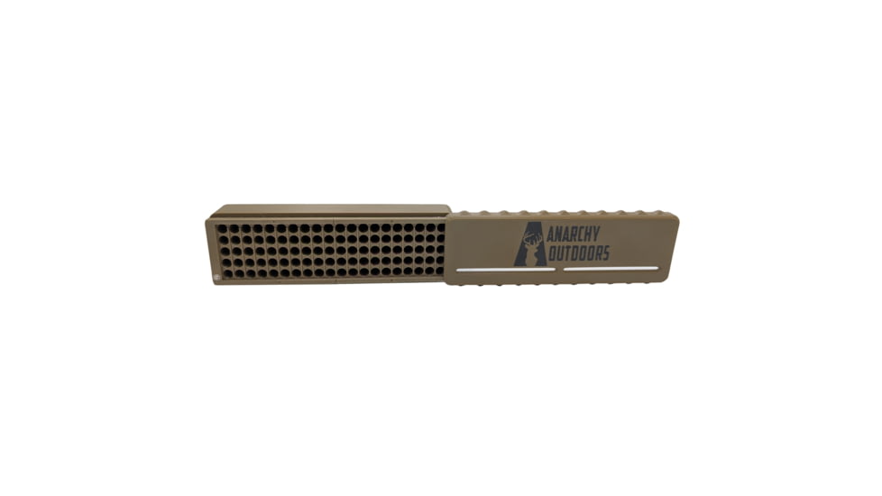 Anarchy Outdoors .22 Rimfire Ammo Box, 100 Round, FDE, Medium, HS100RAB-F