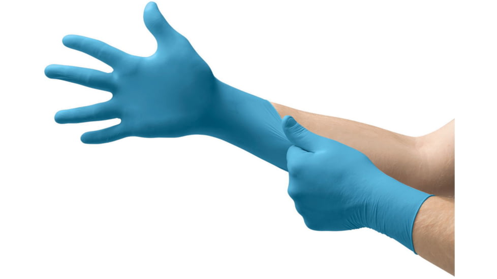 Ansell Healthcare TouchNTuff 92-675 Disposable Nitrile Gloves, 100 Pack Case, Small, 32889-884