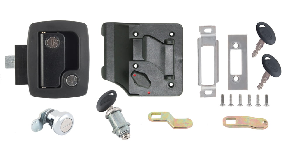 AP Products RV Door Lock Keyed Alike Kit - Standard, Black, 013-6201