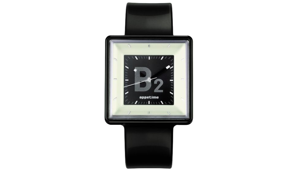 Appetime Square Elevator Watch, Basement 2, Black Band+SVJ211110