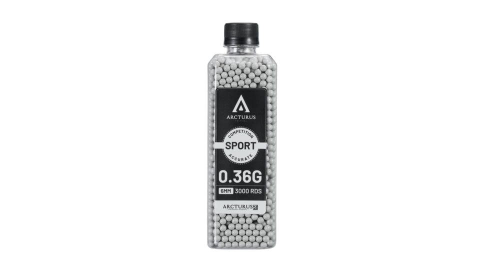 Arcturus RS SPORT Match Grade 6mm BBs Airsoft Gun Ammo, 0.36g, SBB-036