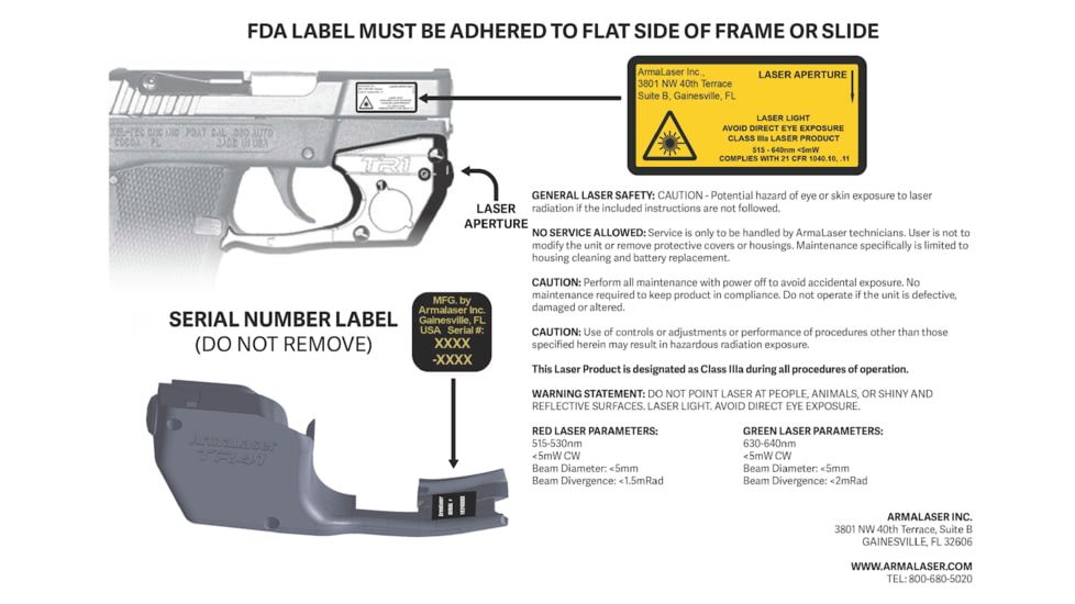 ArmaLaser Laser Sight for Sig Sauer