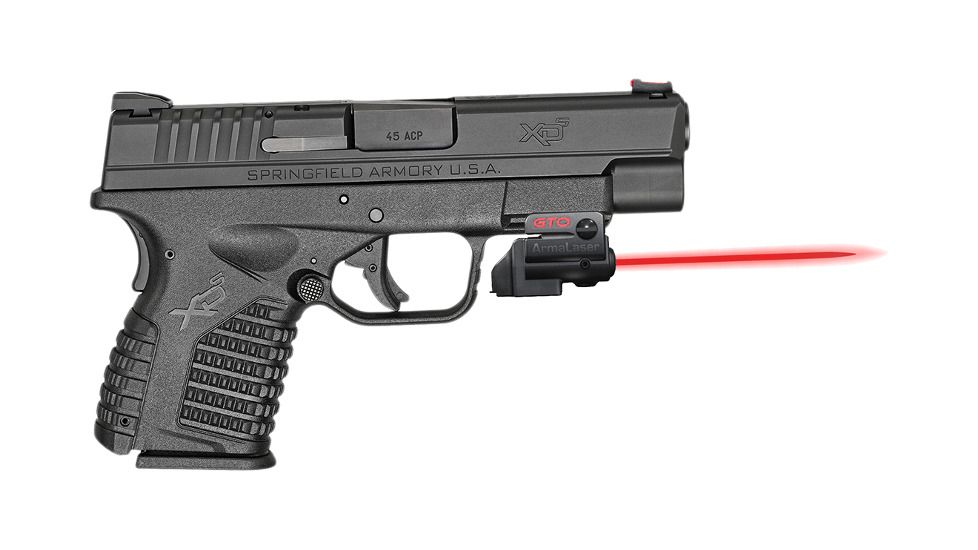 ArmaLaser GTO/FLX Finger Touch Red Laser Sight for Springfield XD-S, Black, GTO/FLX09