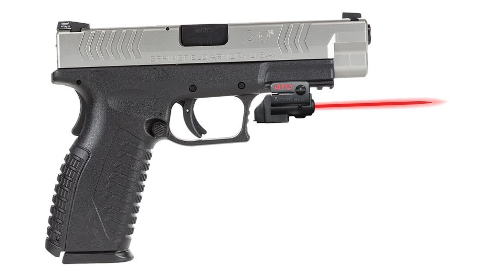 ArmaLaser GTO/FLX Finger Touch Red Laser Sight for Springfield XDM 4.5/5.25in, Black, GTO/FLX12