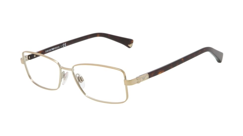 Armani EA1004 Progressive Prescription Eyeglasses 3013-52 - Pale Gold Frame