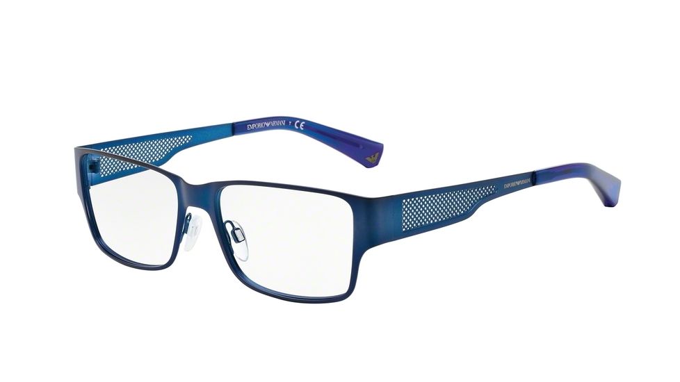 Armani EA1022 Bifocal Prescription Eyeglasses 3050-53 - Matte Blue Frame