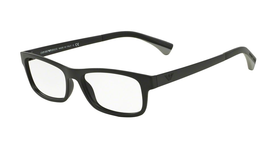 Armani EA3037 Bifocal Prescription Eyeglasses 5042-52 - Matte Black Frame