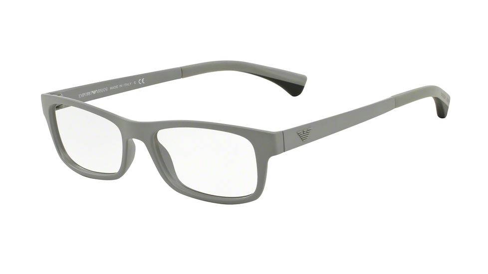 Armani EA3037 Bifocal Prescription Eyeglasses 5262-52 - Matte Light Grey Frame