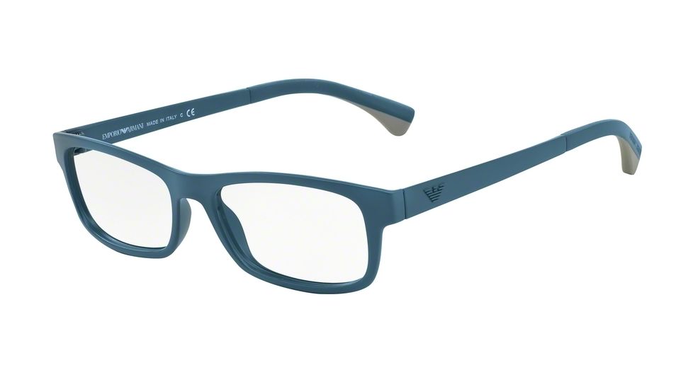 Armani EA3037 Bifocal Prescription Eyeglasses 5263-52 - Matte Blue Frame