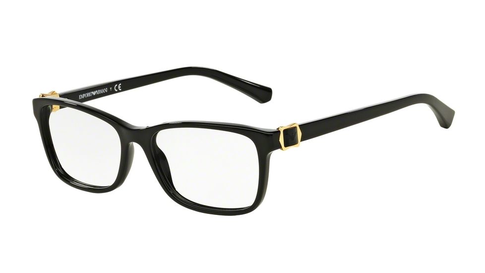 Armani EA3076F Progressive Prescription Eyeglasses 5017-54 - Black Frame