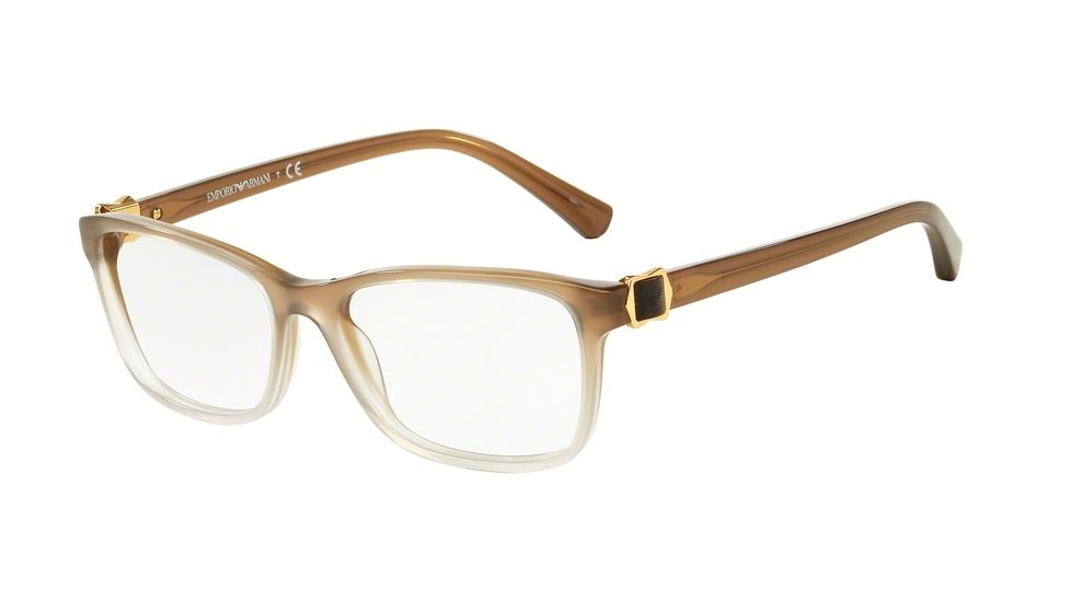 Armani EA3076F Progressive Prescription Eyeglasses 5458-54 - Brown Gradient Frame