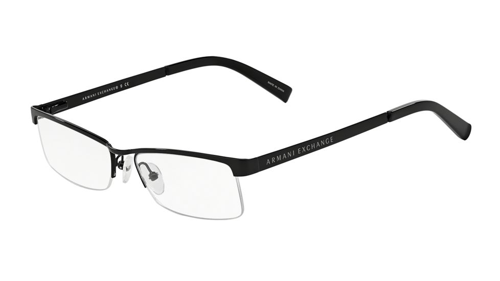 Armani Exchange AX1005 Progressive Prescription Eyeglasses 6000-52 - Black Frame