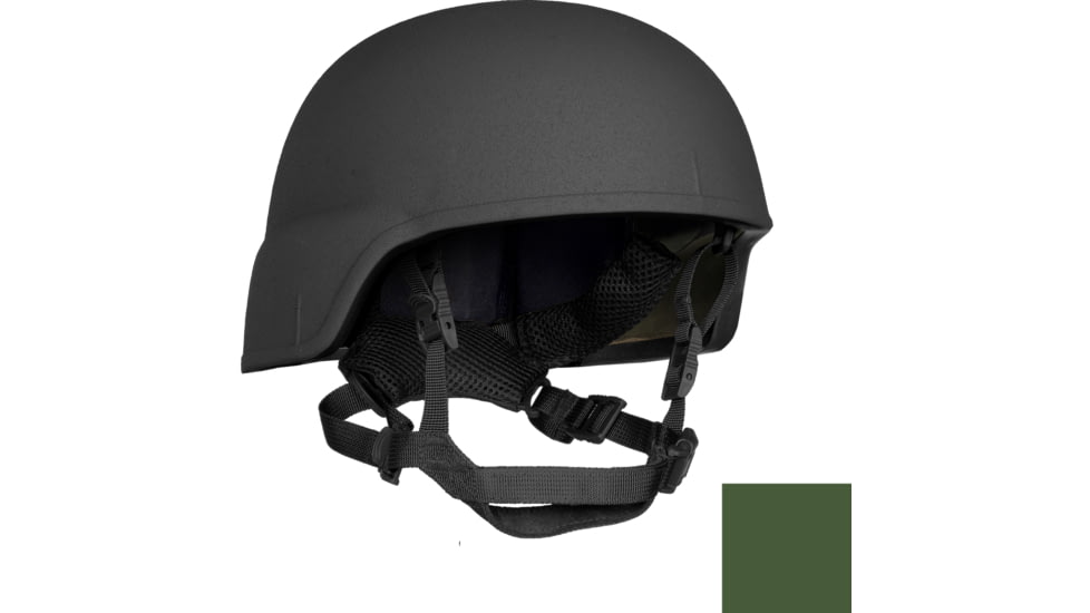 ArmorSource Aire LE Full Cut Ultra Lightweight Law Enforcement Level IIIA Tactical Helmet, Cam Green, Small, AIRELESRCCGS
