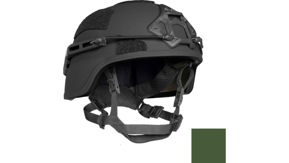 ArmorSource Aire LE Full Cut Ultra Lightweight Law Enforcement Fully Loaded Level IIIA Tactical Helmet, Cam Green, Large, AIRELELRCCGSU3LR3KV2