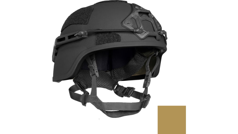ArmorSource Aire LE Full Cut Ultra Lightweight Law Enforcement Fully Loaded Level IIIA Tactical Helmet, Coyote Brown, Medium, AIRELEMRCCBSU3LR3KV2