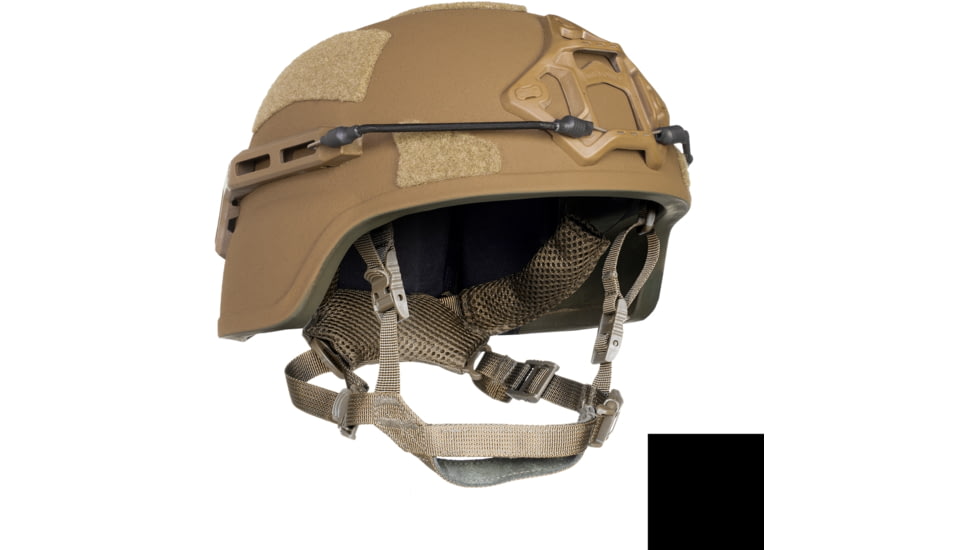 ArmorSource AS-200 Full Cut NIJ IIIA Fully Loaded Tactical Helmet, Black, Extra Large, 200XLRCBKSU3LR3KV2