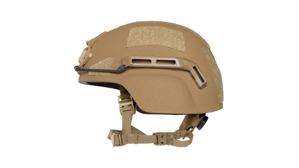 ArmorSource AS-200 Full Cut NIJ IIIA Fully Loaded Ballistic Helmet, Coyote Brown, Small, 200SRCCBSU3LR3KV2