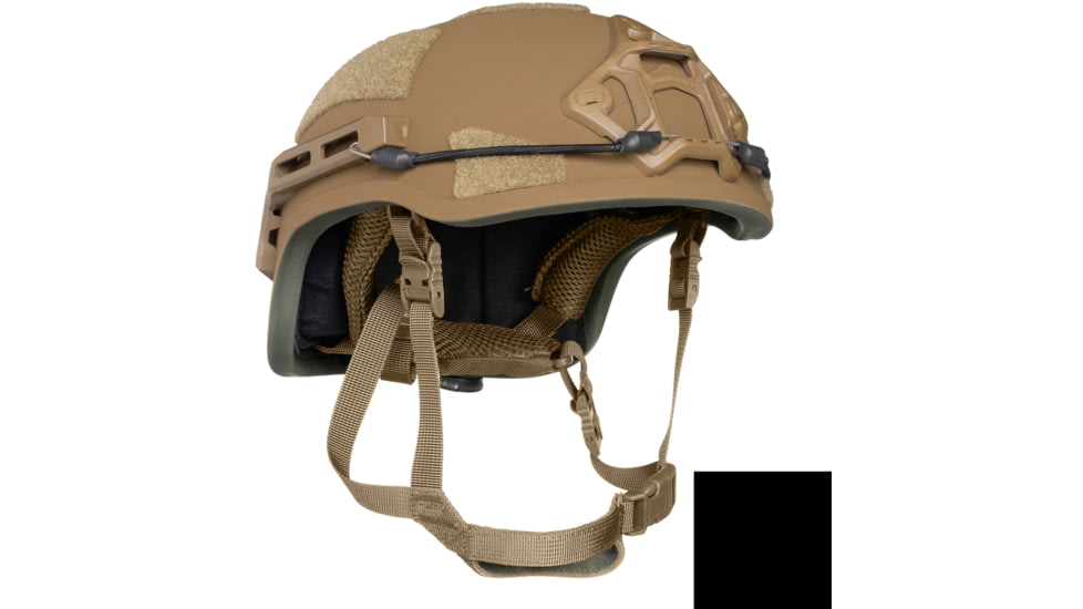 ArmorSource AS-200 High Cut NIJ IIIA Fully Loaded Tactical Helmet, Black, Large, 200LHCBKSU3LR3KV2