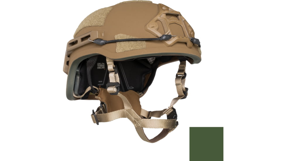 ArmorSource AS-223 Enhance Trauma Fully Loaded Reduction Helmet, High Cut, Cam Green, Extra Large, 223XLHCCGSR20P15U3LR3KV2