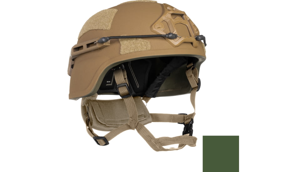 ArmorSource AS-223 Enhance Trauma Fully Loaded Reduction Helmet, Regular Cut, Cam Green, Medium, 223MRCCGSR20P15U3LR3KV2