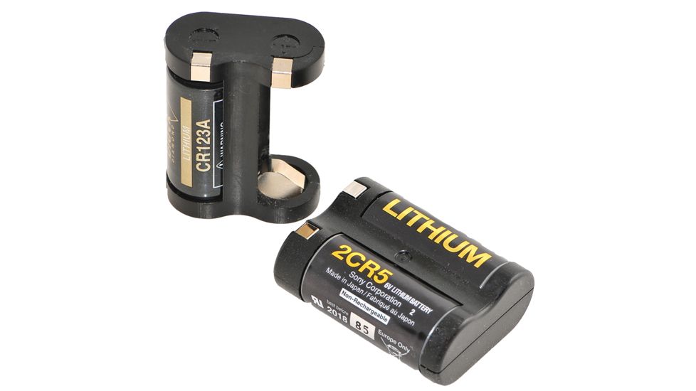 Ashbury Precision Ordnance 2CR5 Battery to Dual CR123A Battery Adapter, Black, NSN 6160-01-565-7445 540-75V-0001-00