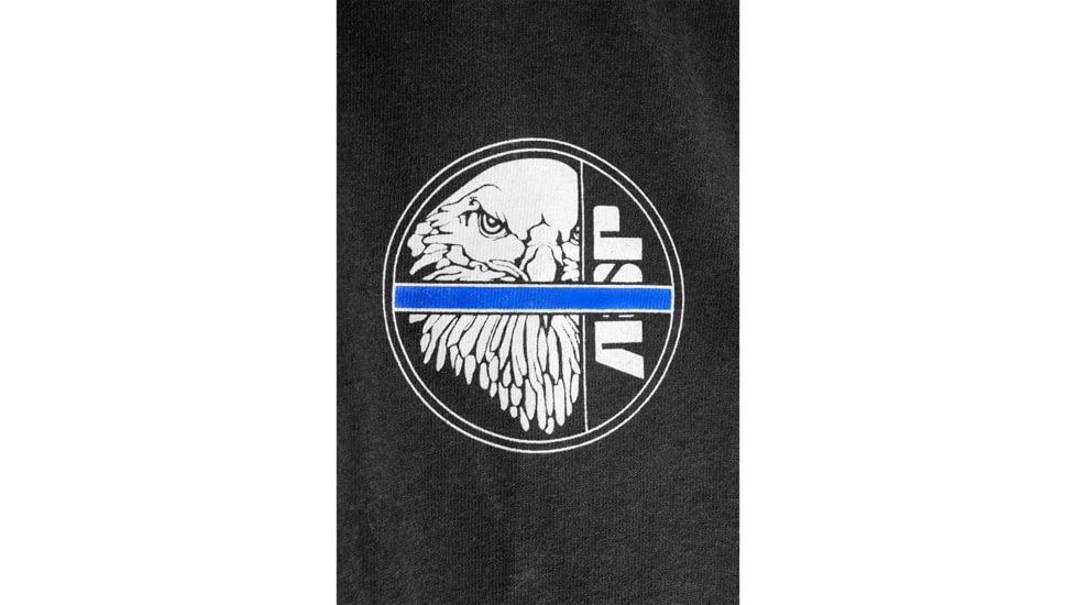 ASP Blue Line T-shirt, Small, Black, 09601