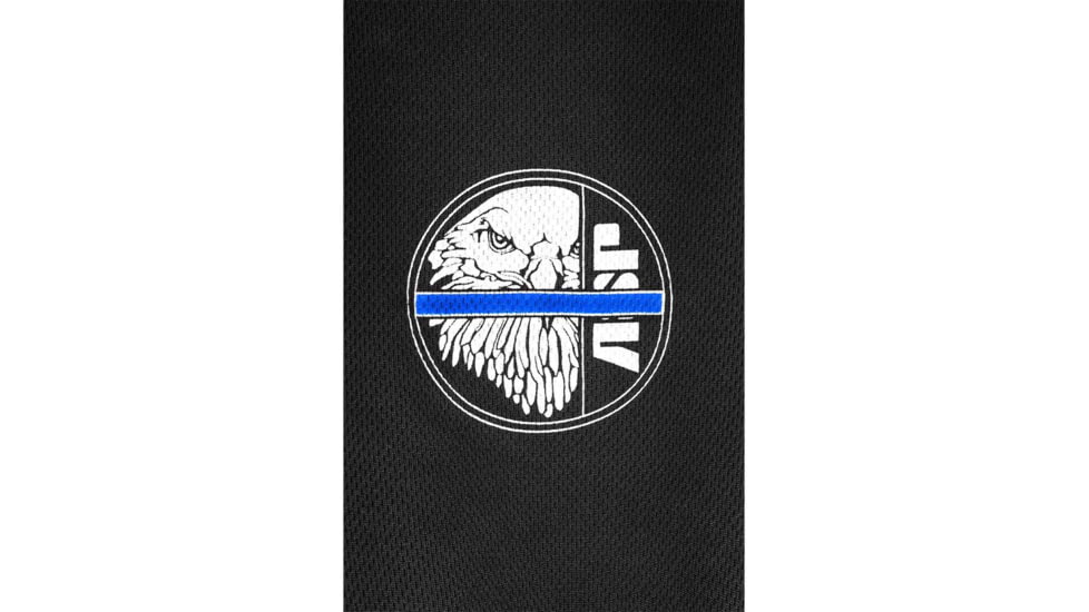 ASP Blue Line T-shirt, Sport Tek, Small, Black, 09606