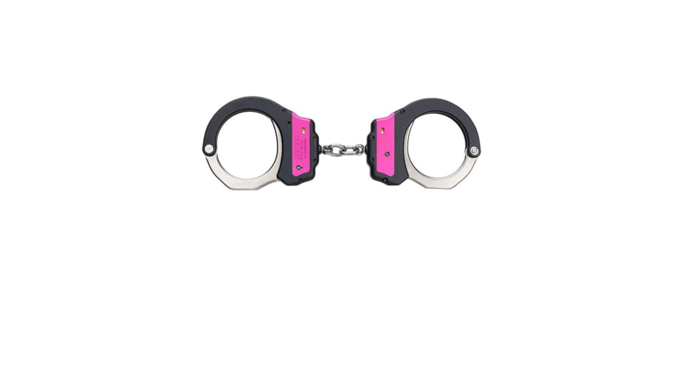 ASP Identifier Chain Ultra Plus Cuffs Steel Bow, Pink, 56064