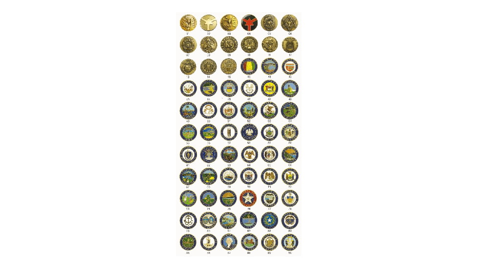 ASP State Seal Logo Handcuff Key Guardian 2, Stainless - Oklahoma 56676