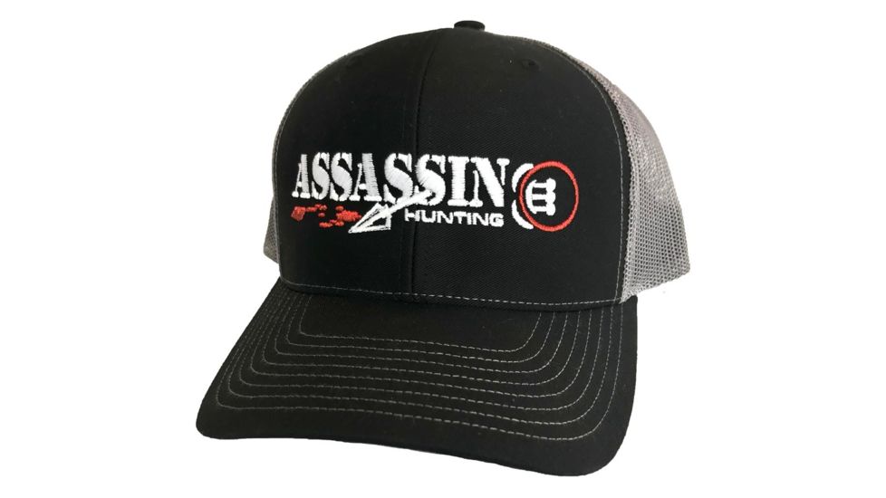 Assassin Mesh Back Bloodtrail Hat, Black/Charcoal, One Size 86133