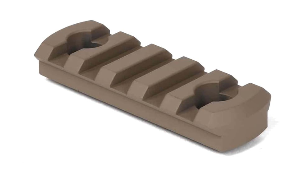 AT3 Tactical M-LOK Rail Section, 5 Slots, FDE, 5SRS-MLOK-AT3-FDE