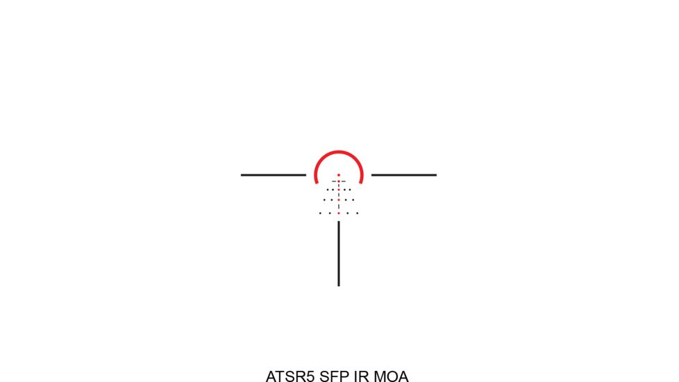 Athlon Optics Argos BTR Gen II Rifle Scope, 1-8x24mm, 30mm Tube, Second Focal Plane, ATSR5 SFP IR MOA Reticle, 6061-T6, Matte, Black, 214072